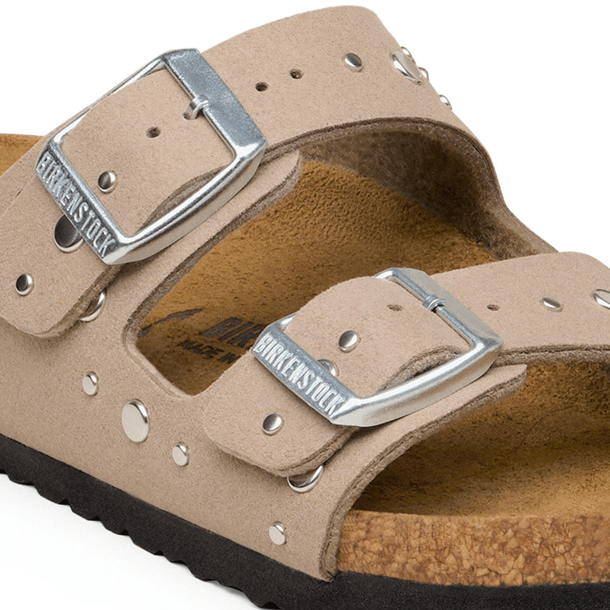 Birkenstock Kids Arizona Rivets Soft Birki Grey Taupe