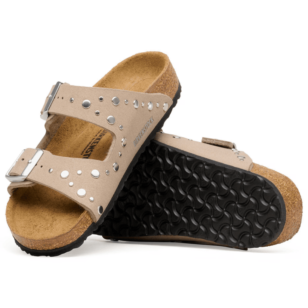 Birkenstock Kids Arizona Rivets Soft Birki Grey Taupe