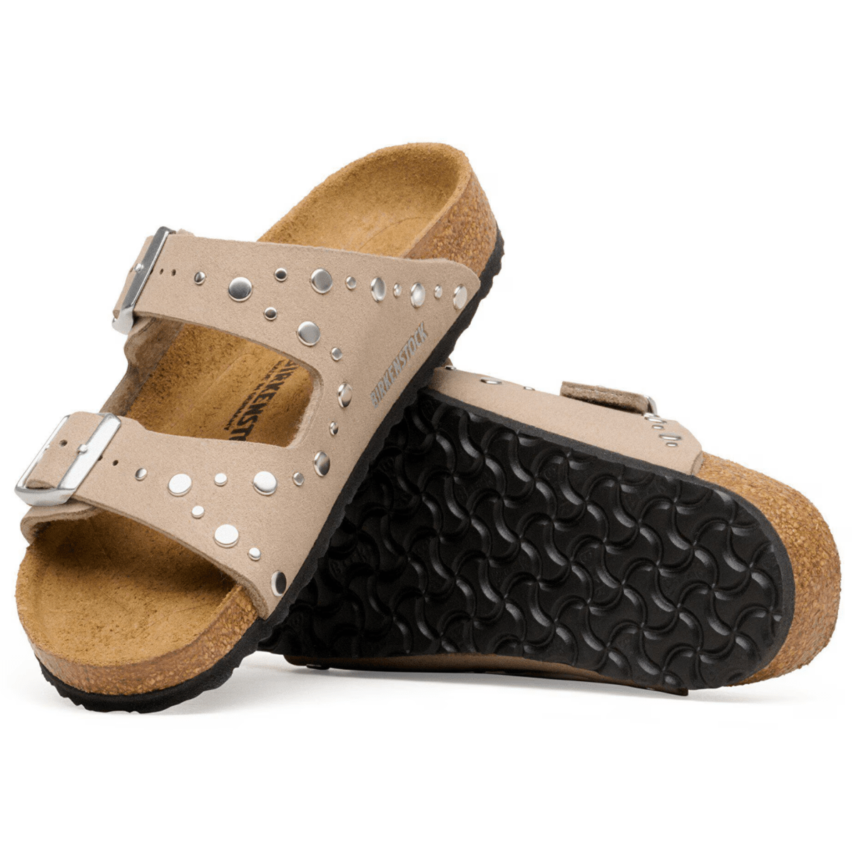 Birkenstock Kids Arizona Rivets Soft Birki Grey Taupe