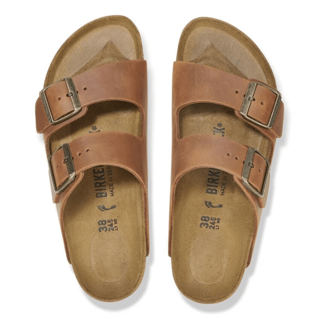 Birkenstock Men's Arizona Cognac Oiled Leather