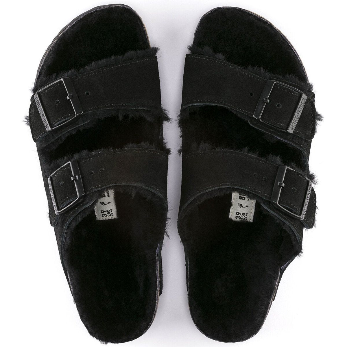 Birkenstock Men's Arizona Shearling Black Suede