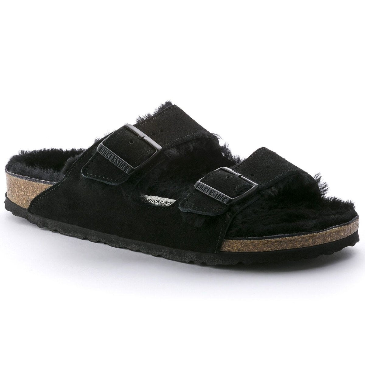 Birkenstock Men's Arizona Shearling Black Suede