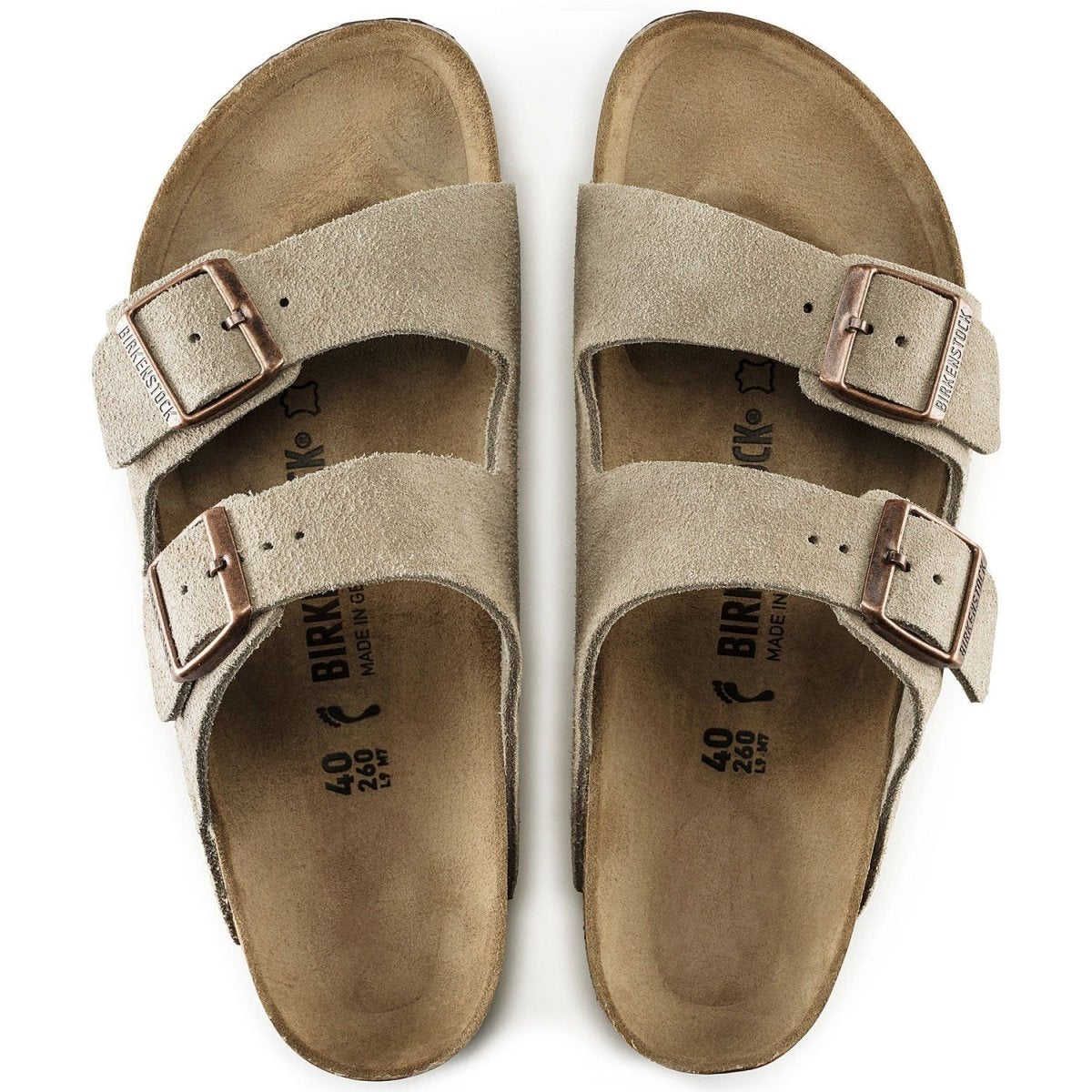 Birkenstock Men's Arizona Taupe Suede