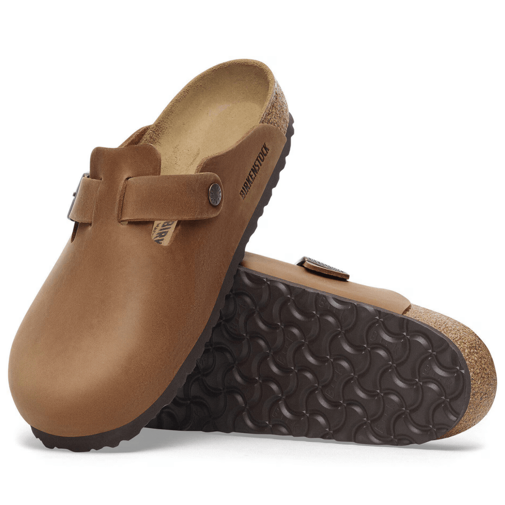 Birkenstock Men's Boston Cognac Oiled Leather