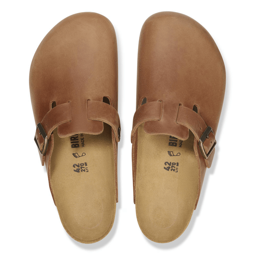 Birkenstock Men's Boston Cognac Oiled Leather