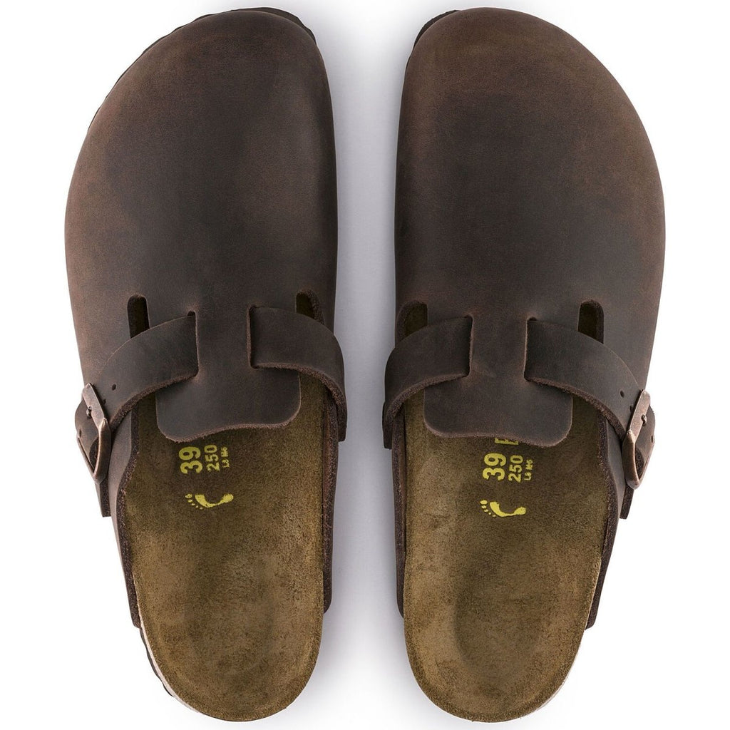 Birkenstock Men's Boston Habana Oiled Leather Habana (Men's Oversizes Available)