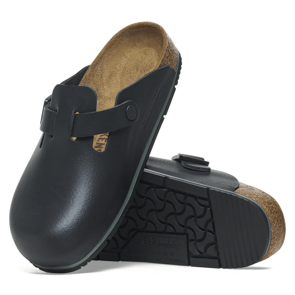 Birkenstock Men's Boston Pro Black Leather