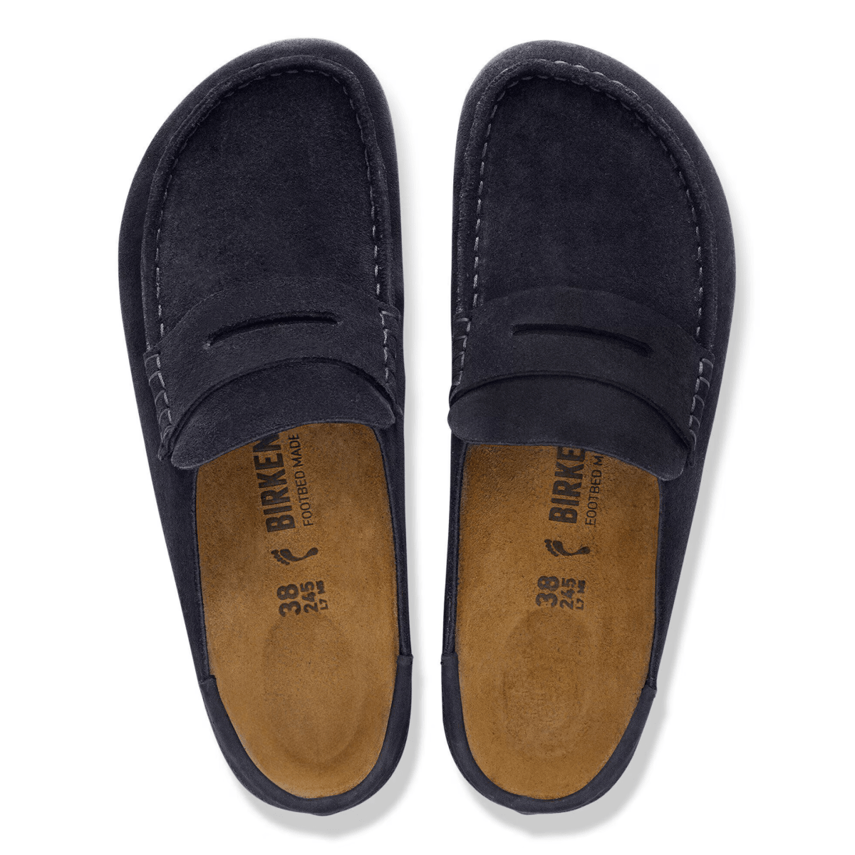 Birkenstock Men's Naples Wrapped Navy Midnight Suede