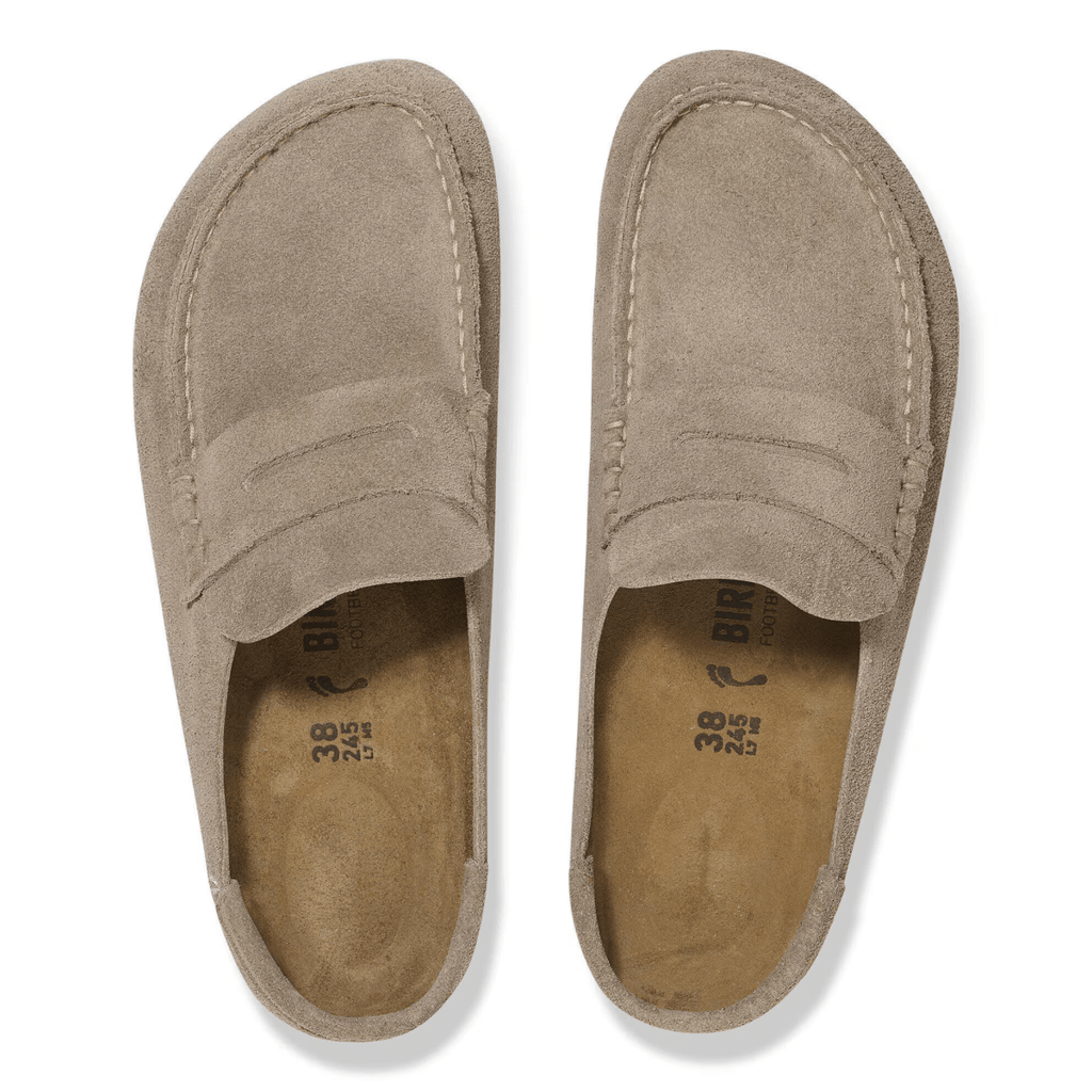 Birkenstock Men's Naples Wrapped Taupe Suede