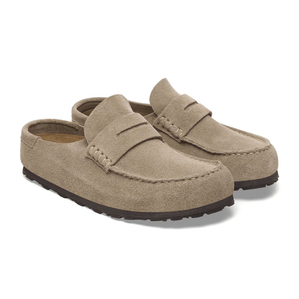 Birkenstock Men's Naples Wrapped Taupe Suede