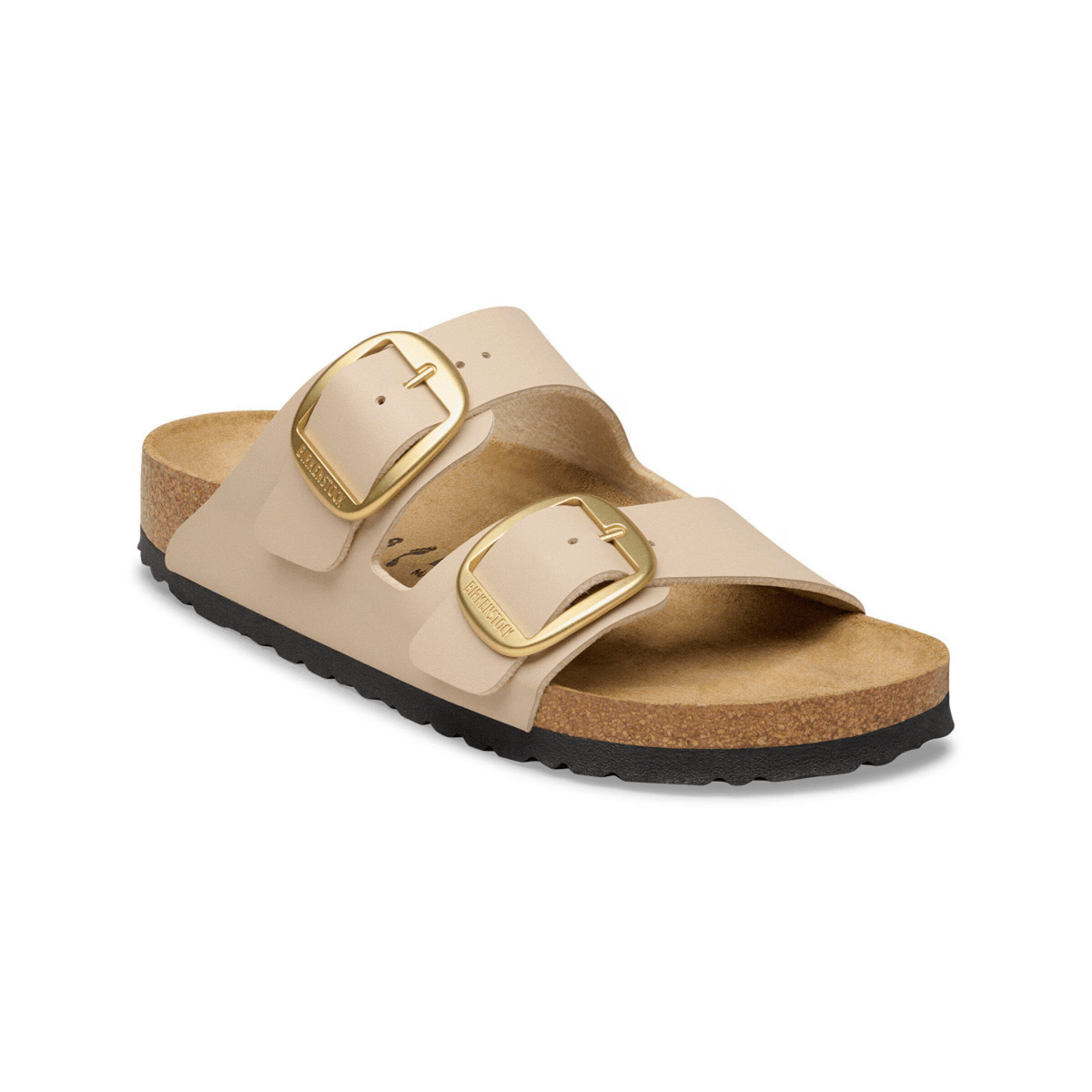 Birkenstock Women's Arizona Big Buckle Birko-Flor Sandcastle Leather