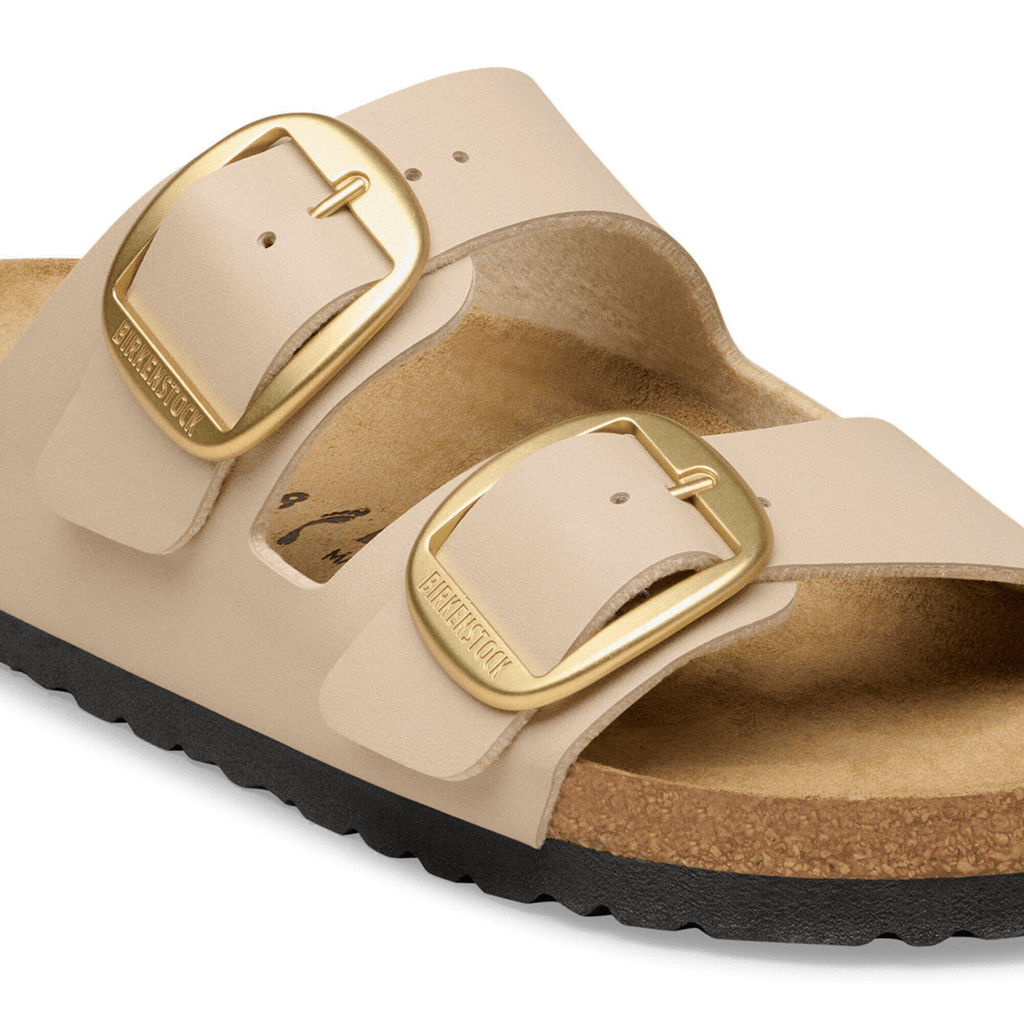 Birkenstock Women's Arizona Big Buckle Birko-Flor Sandcastle Leather