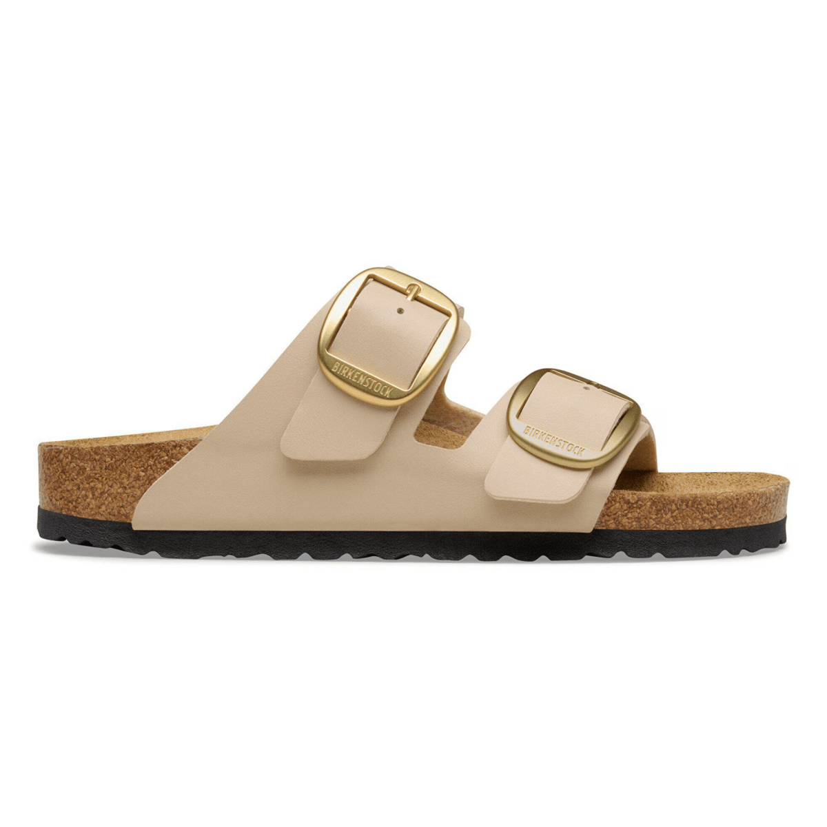 Birkenstock Women's Arizona Big Buckle Birko-Flor Sandcastle Leather