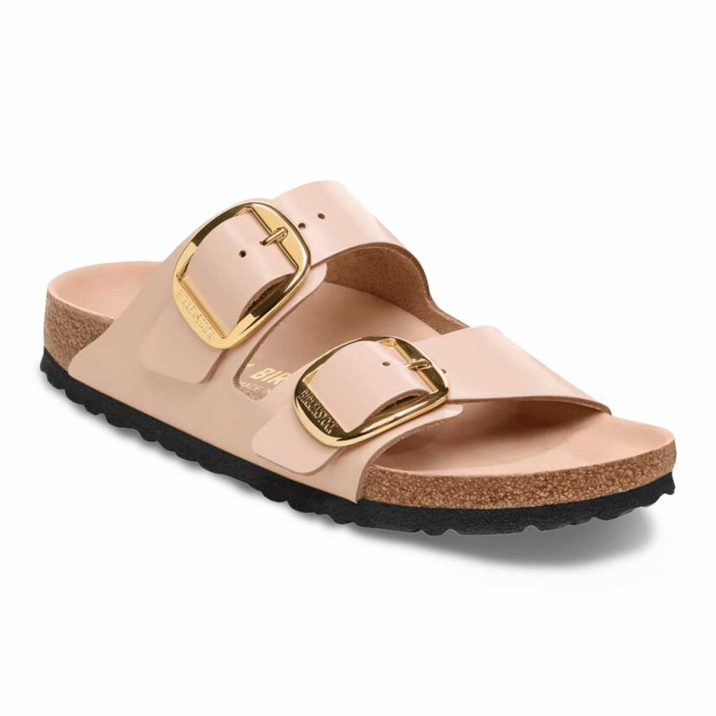Birkenstock Women's Arizona Big Buckle High Shine New Beige Leather