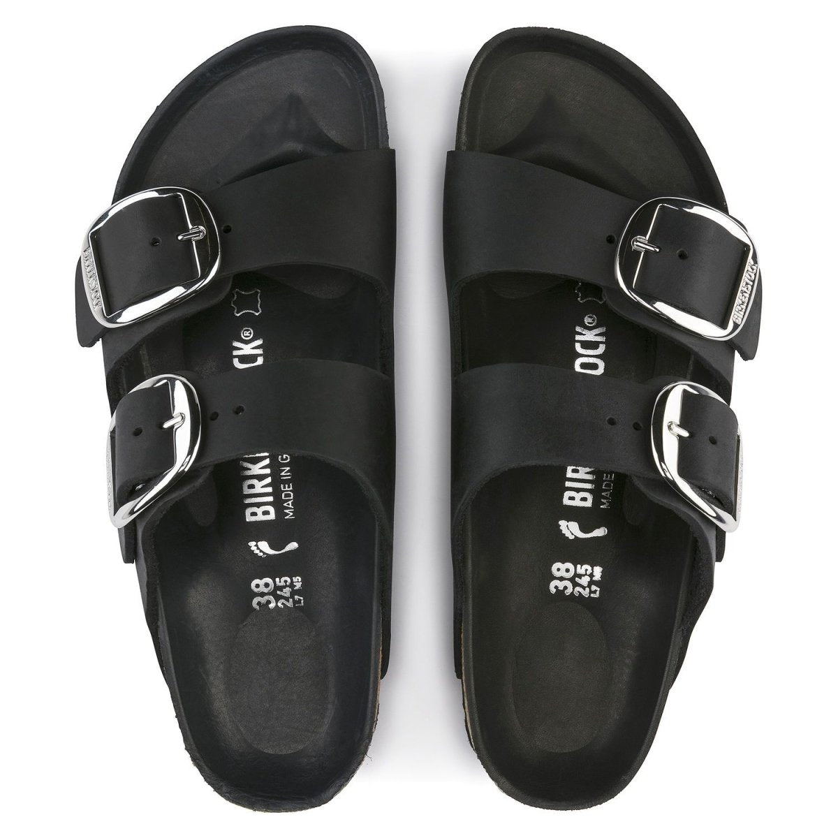 Birkenstock Women's Arizona Big Buckle Oiled Leather Black