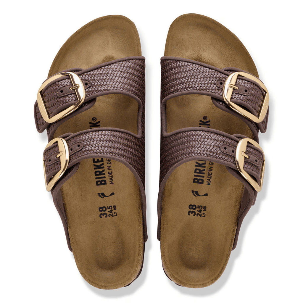 Birkenstock Women's Arizona Big Buckle Textile Raffia Carafe