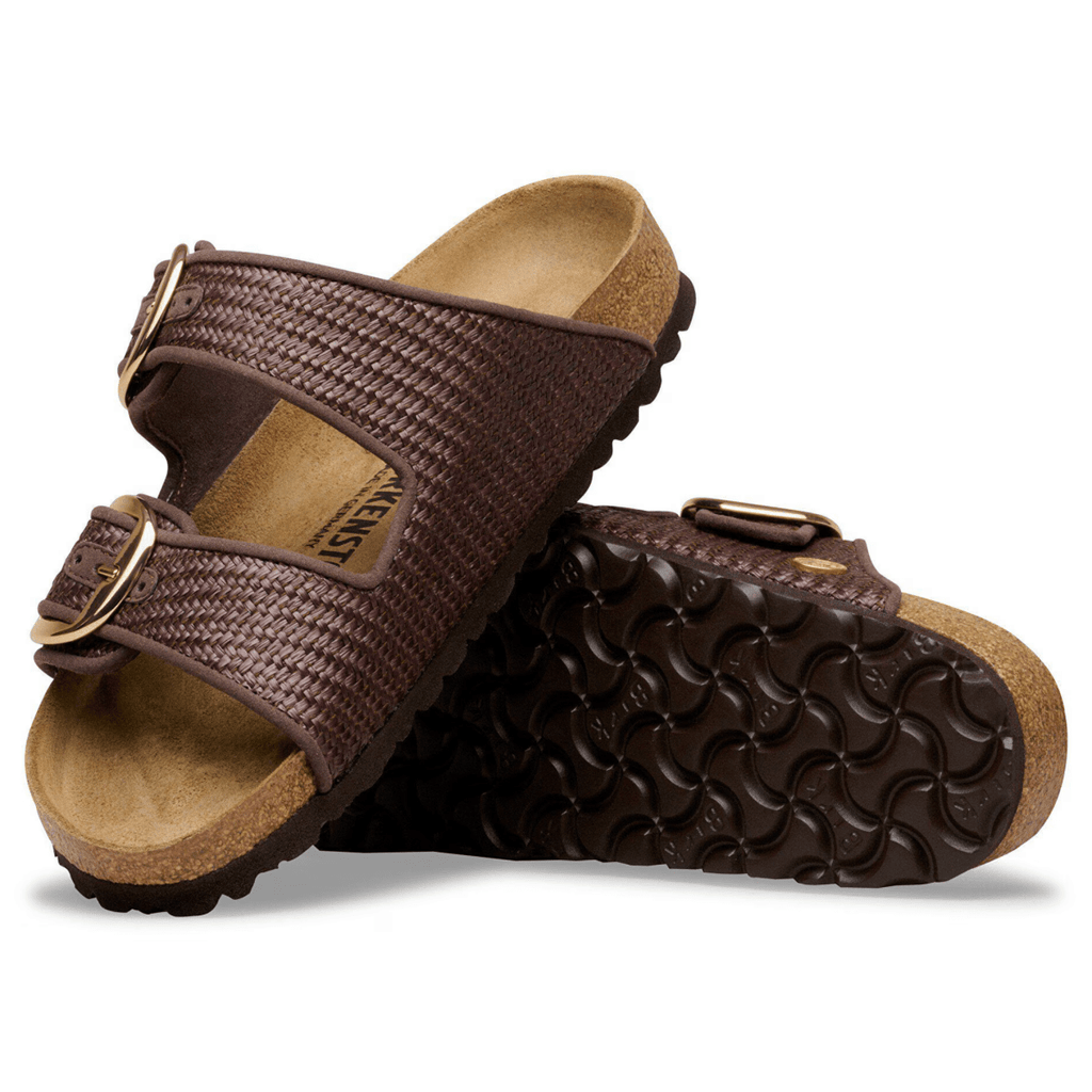 Birkenstock Women's Arizona Big Buckle Textile Raffia Carafe