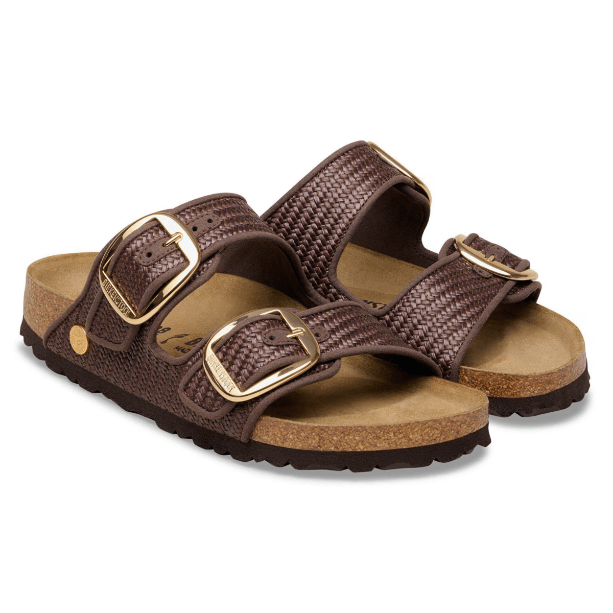 Birkenstock Women's Arizona Big Buckle Textile Raffia Carafe