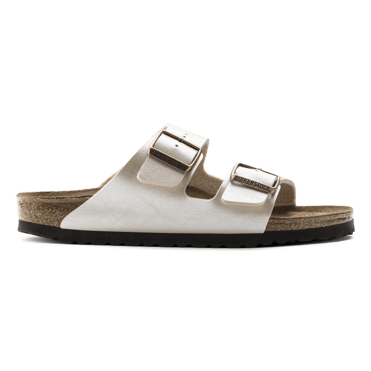 Birkenstock Women's Arizona Birko-Flor Graceful Pearl White