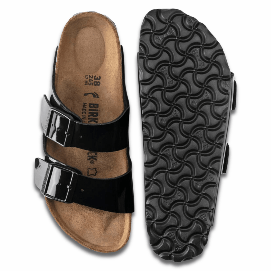 Birkenstock Women's Arizona Birko-Flor Patent Black
