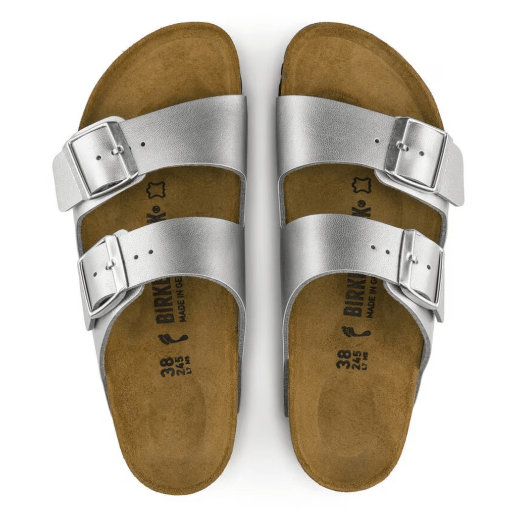 Birkenstock Women's Arizona Birko-Flor Silver