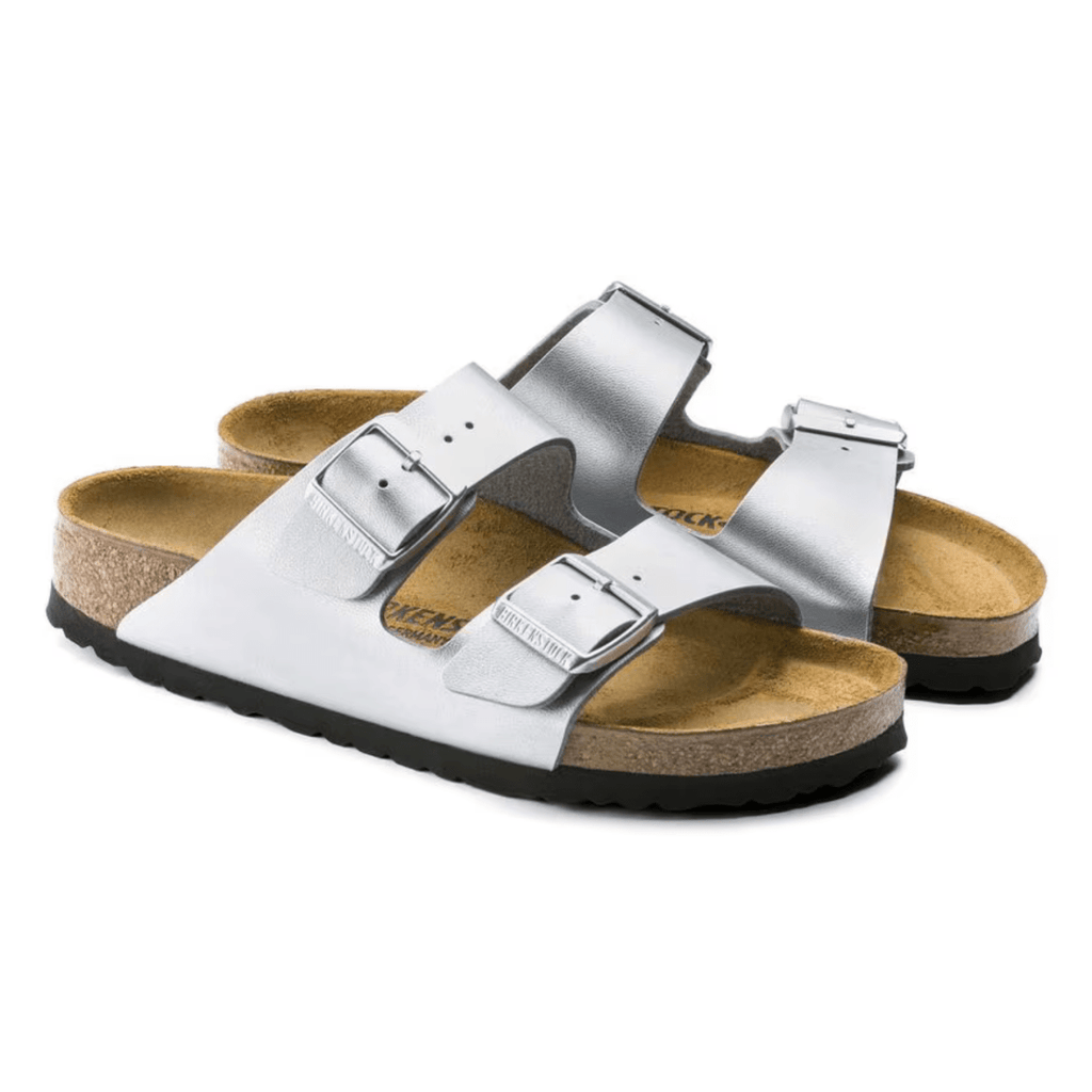 Birkenstock Women's Arizona Birko-Flor Silver