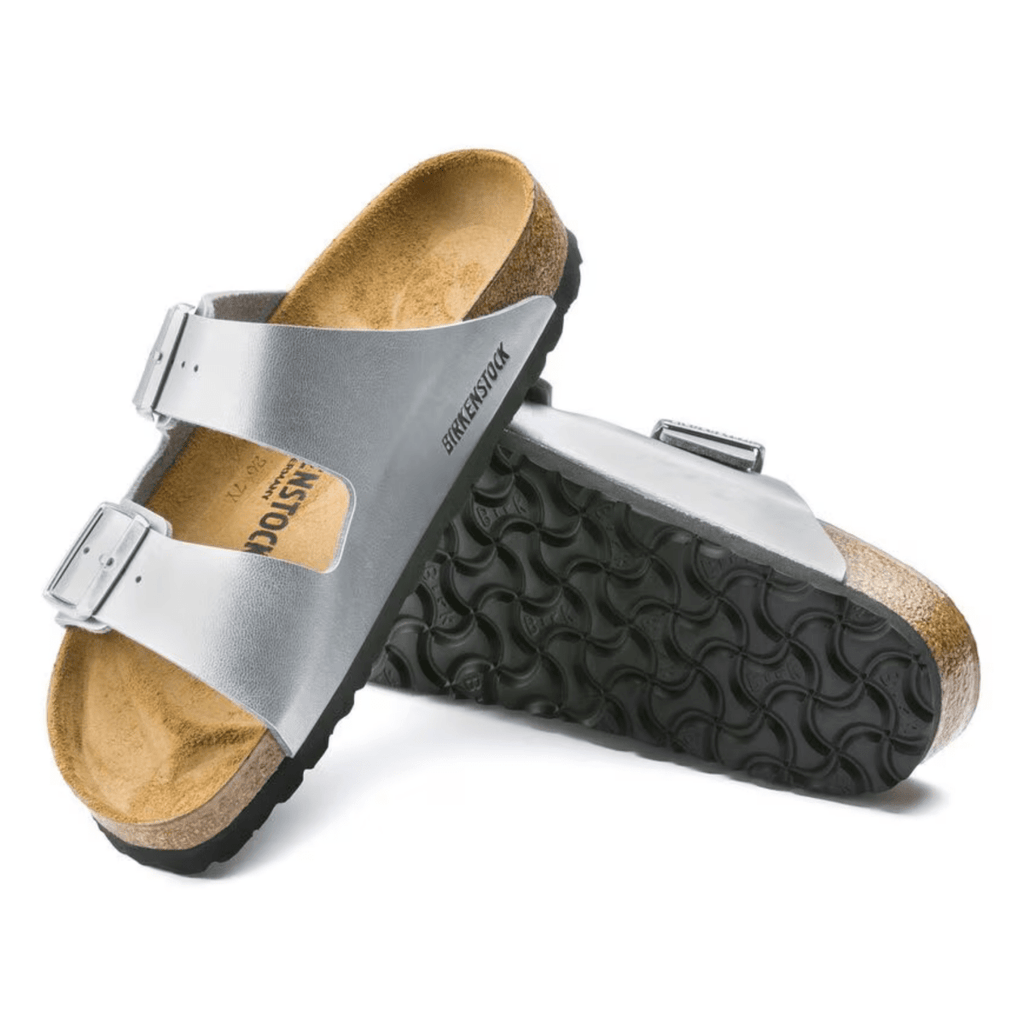 Birkenstock Women's Arizona Birko-Flor Silver