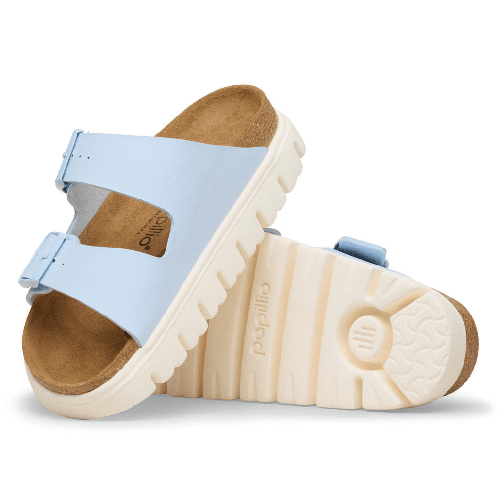 Birkenstock Women's Arizona Chunky Birko-Flor Baby Blue