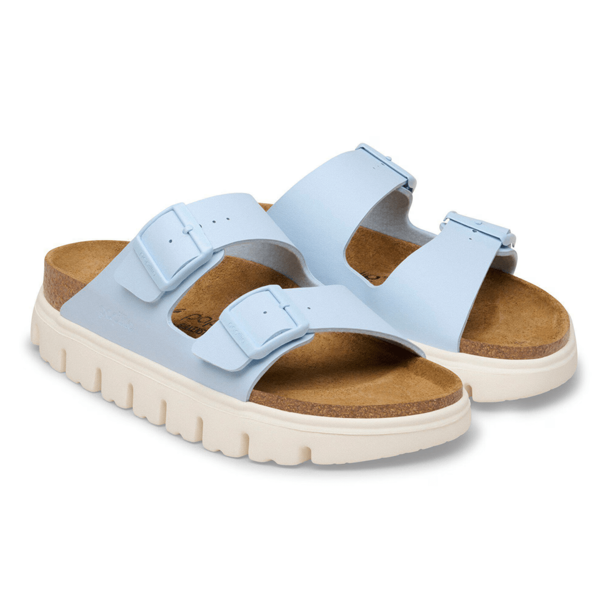 Birkenstock Women's Arizona Chunky Birko-Flor Baby Blue