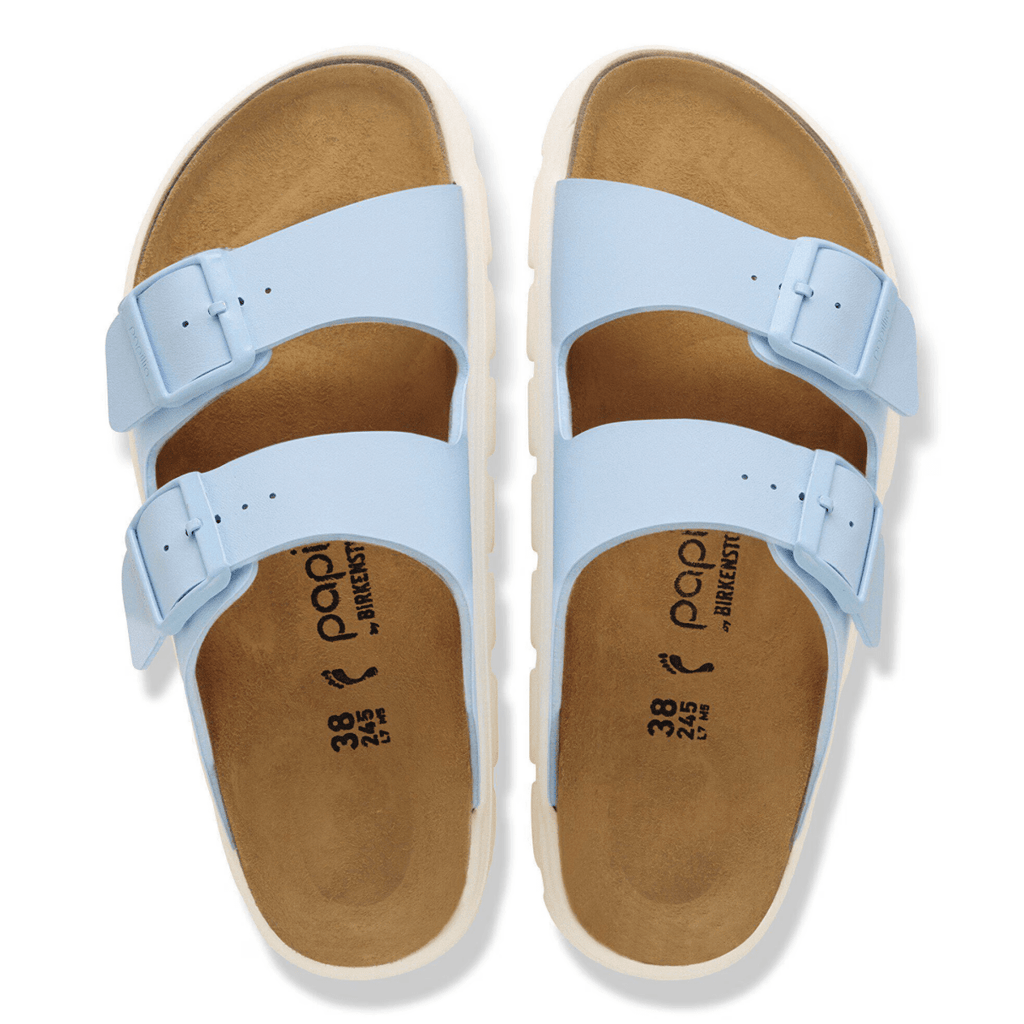 Birkenstock Women's Arizona Chunky Birko-Flor Baby Blue