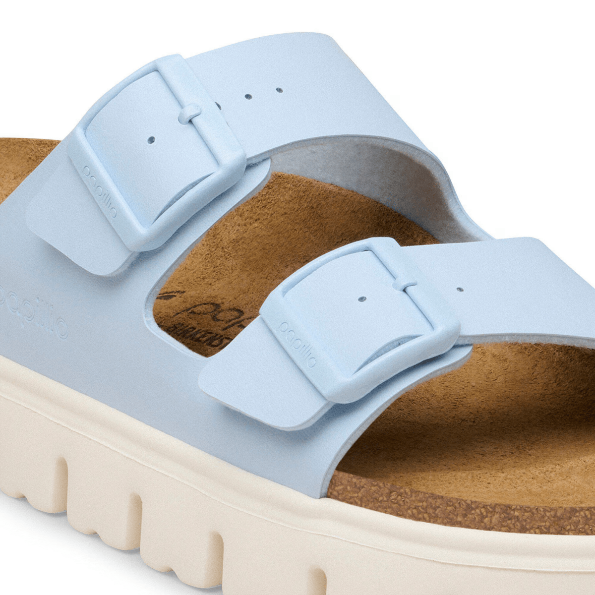 Birkenstock Women's Arizona Chunky Birko-Flor Baby Blue