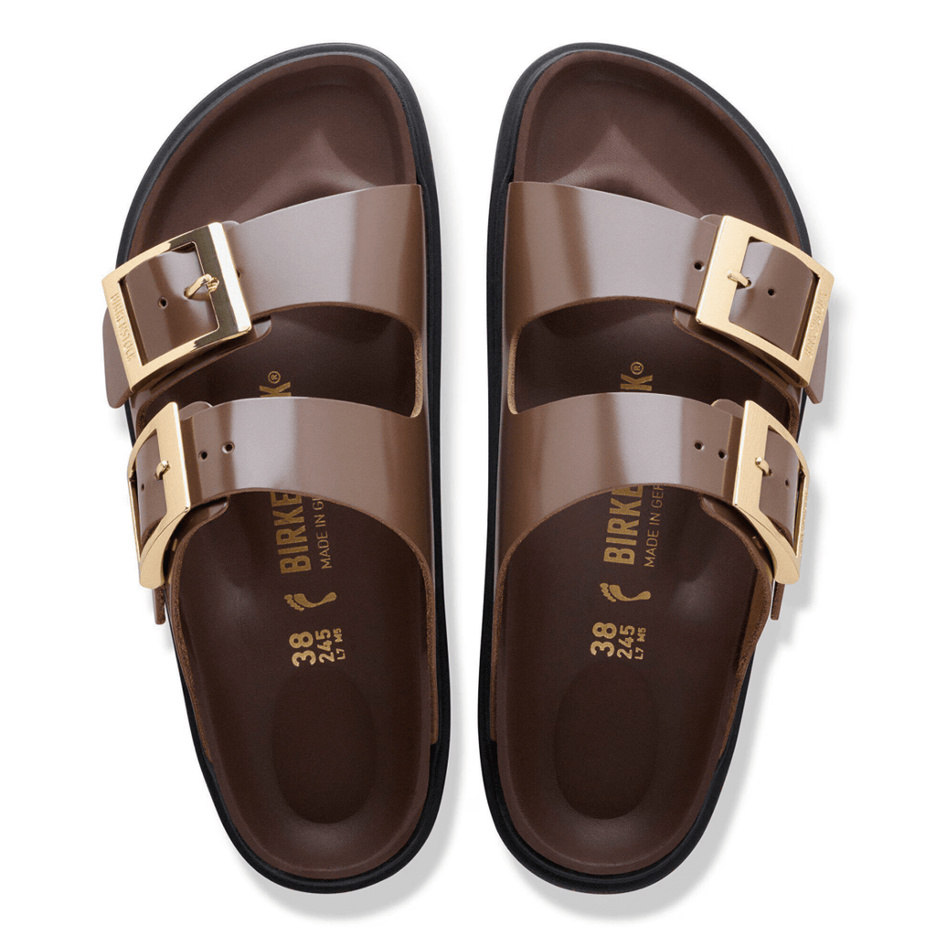 Birkenstock Women's Arizona Droplet High Shine Carafe Leather