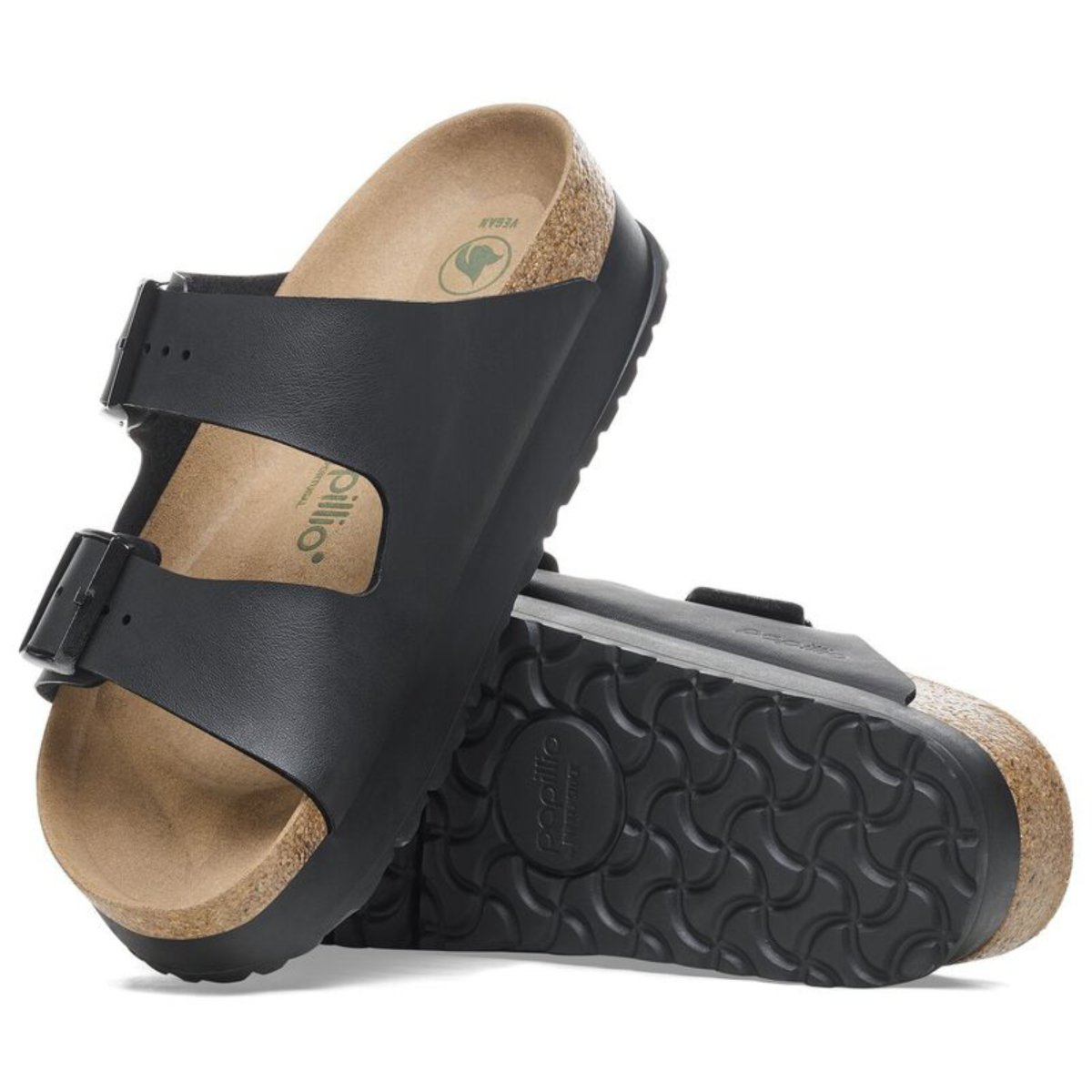 Birkenstock Women's Arizona Flex Platform Birko-Flor Black