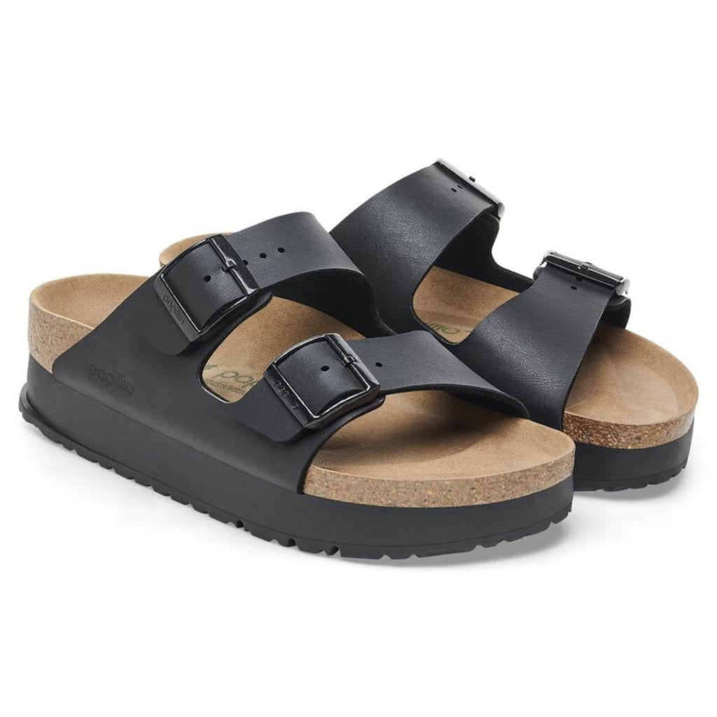 Birkenstock Women's Arizona Flex Platform Birko-Flor Black