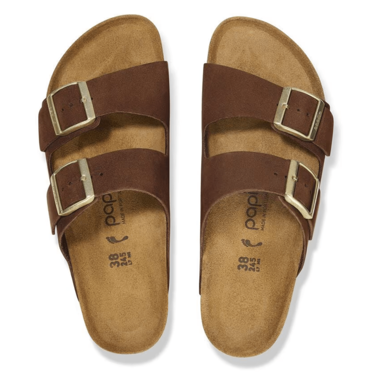 Birkenstock Women's Arizona Flex Platform Birko-Flor Dark Tea Nubuck Leather