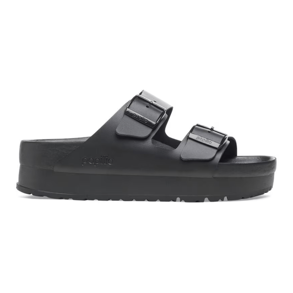 Birkenstock Women's Arizona Flex Platform Leather Black