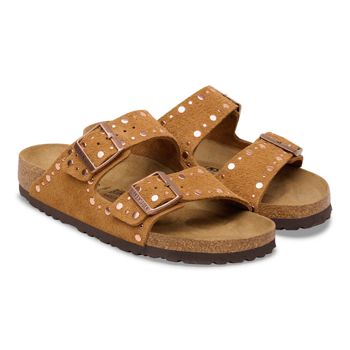 Birkenstock Women's Arizona Rivets Mink Suede
