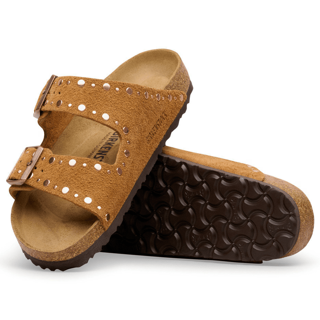 Birkenstock Women's Arizona Rivets Mink Suede