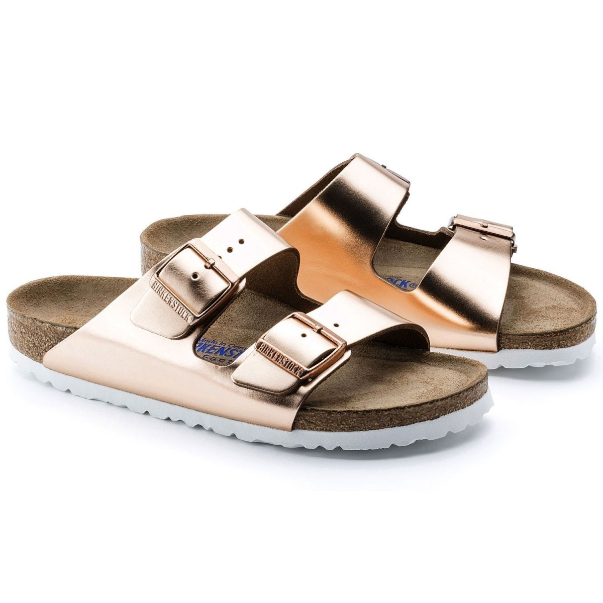 Birkenstock Women's Arizona Soft Footbed Copper Leather