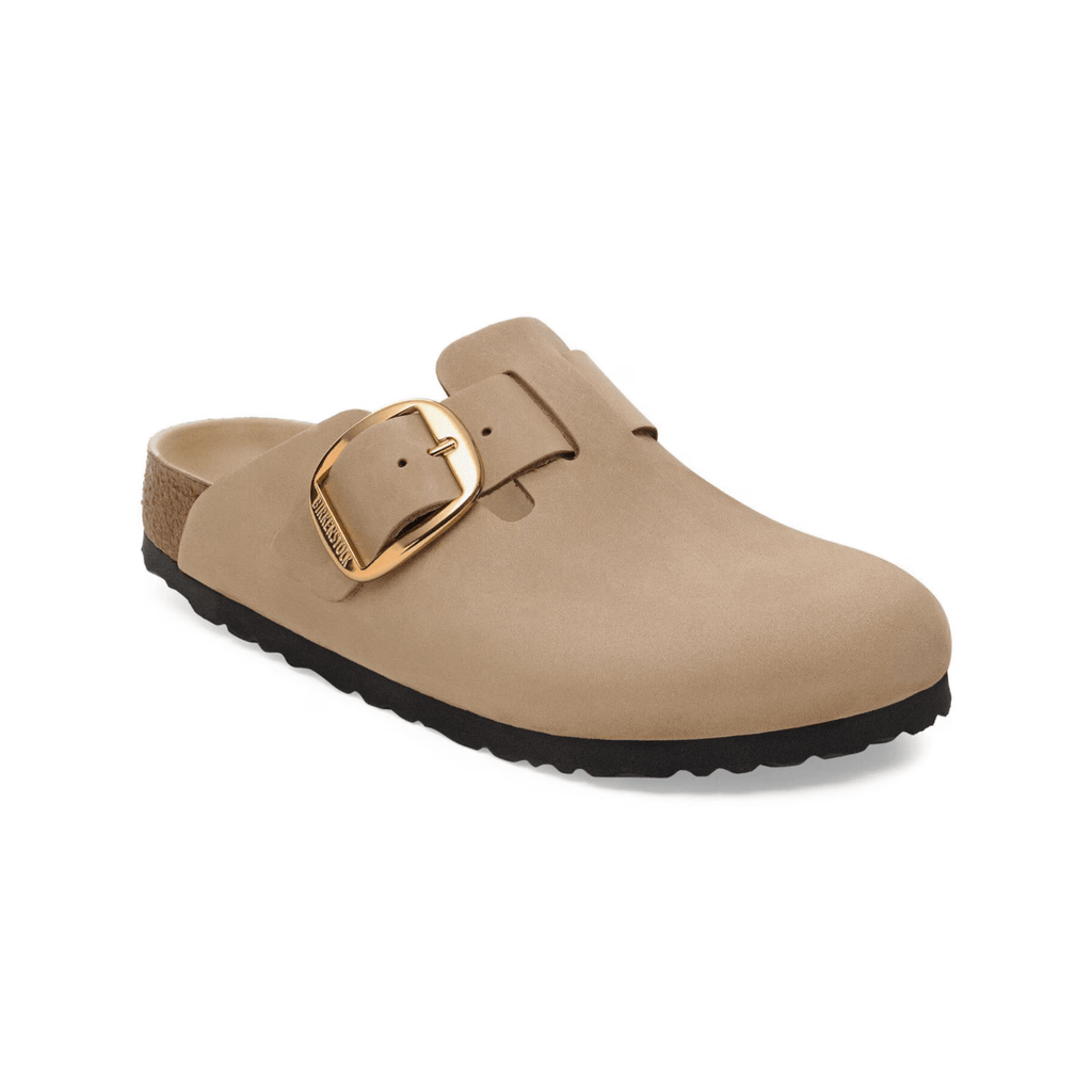 Birkenstock Women's Boston Big Buckle Tobacco Brown Oiled Leather