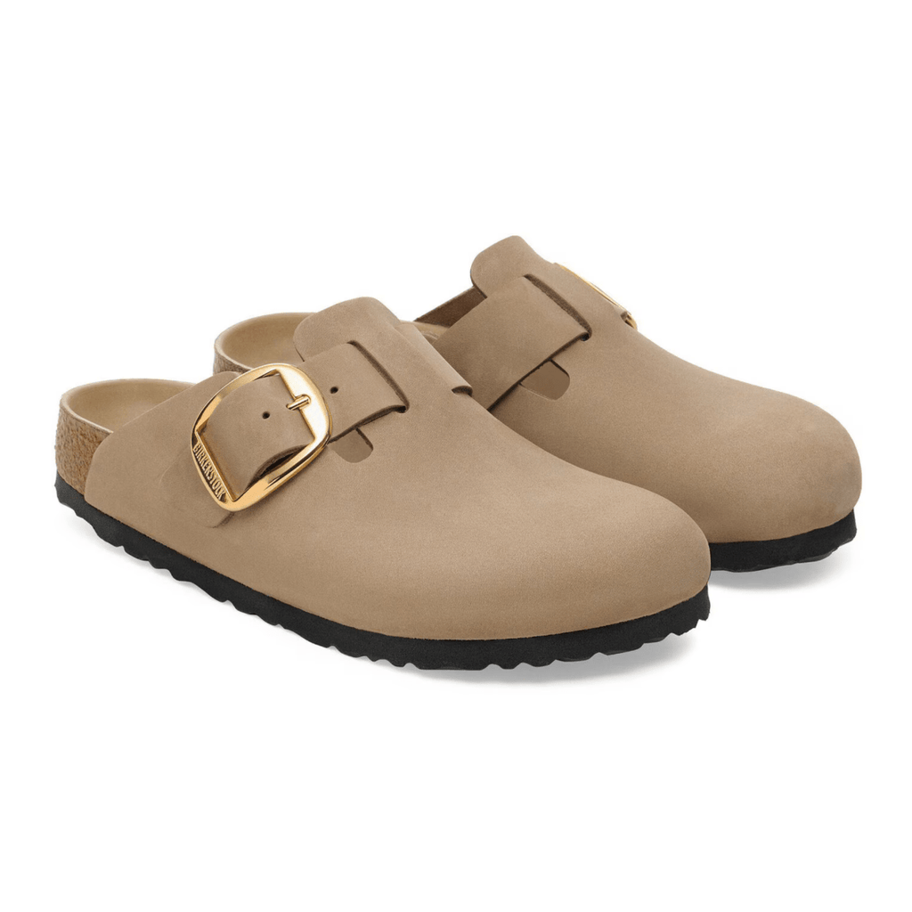 Birkenstock Women's Boston Big Buckle Tobacco Brown Oiled Leather