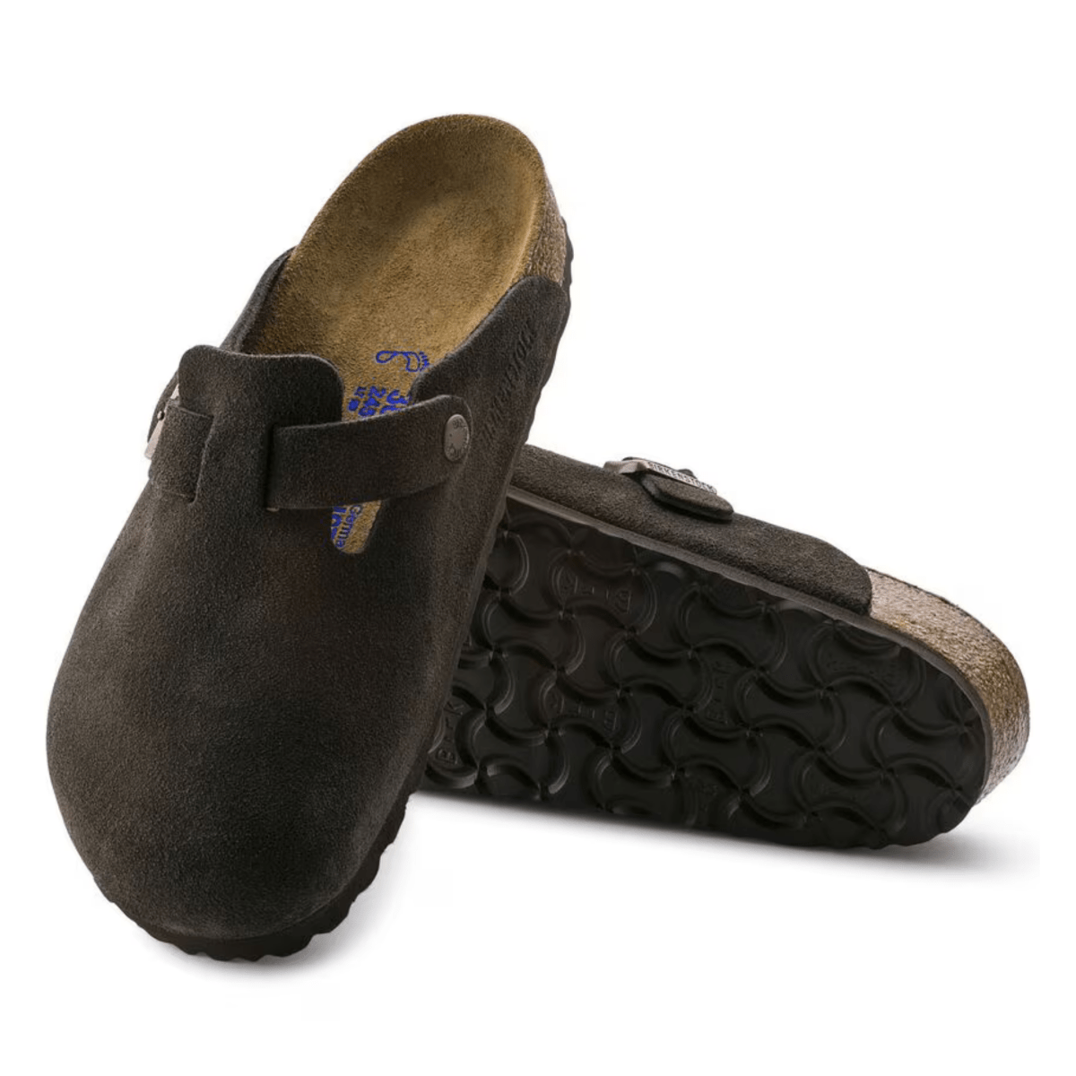 Birkenstock Women's Boston Soft Footbed Mocha Suede