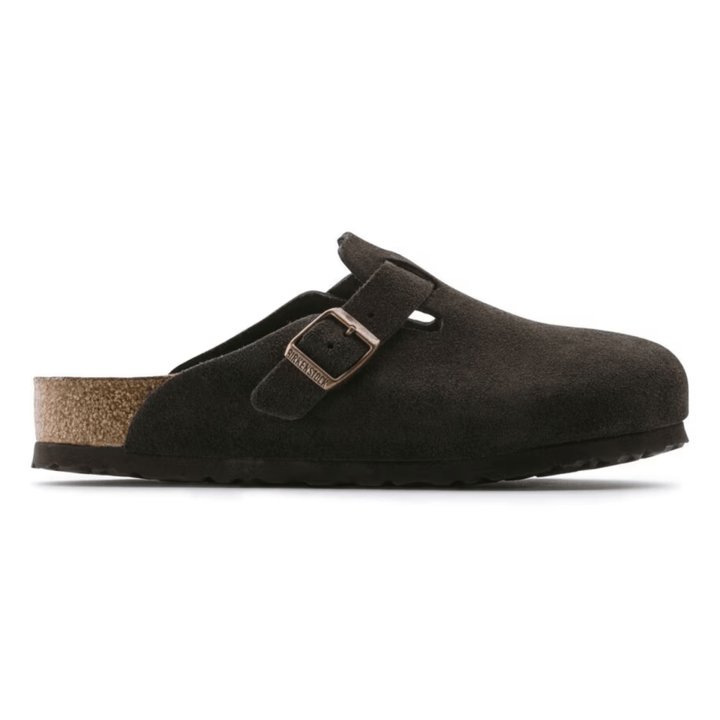 Birkenstock Women's Boston Soft Footbed Mocha Suede