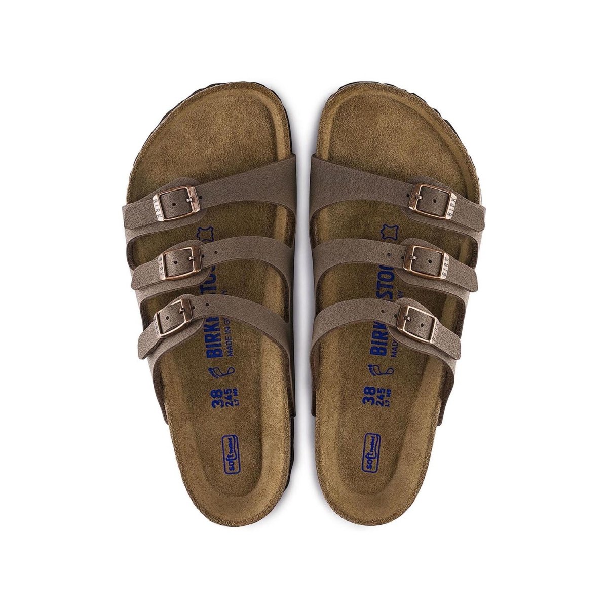 Birkenstock Women's Florida Soft Footbed Mocha Birkibuc