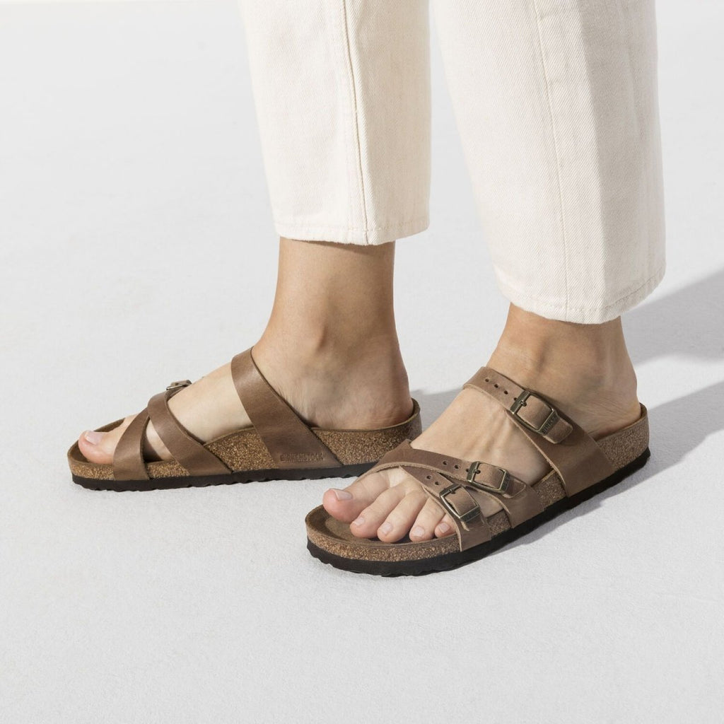 Birkenstock Women's Franca Tobacco Brown Oiled Leather