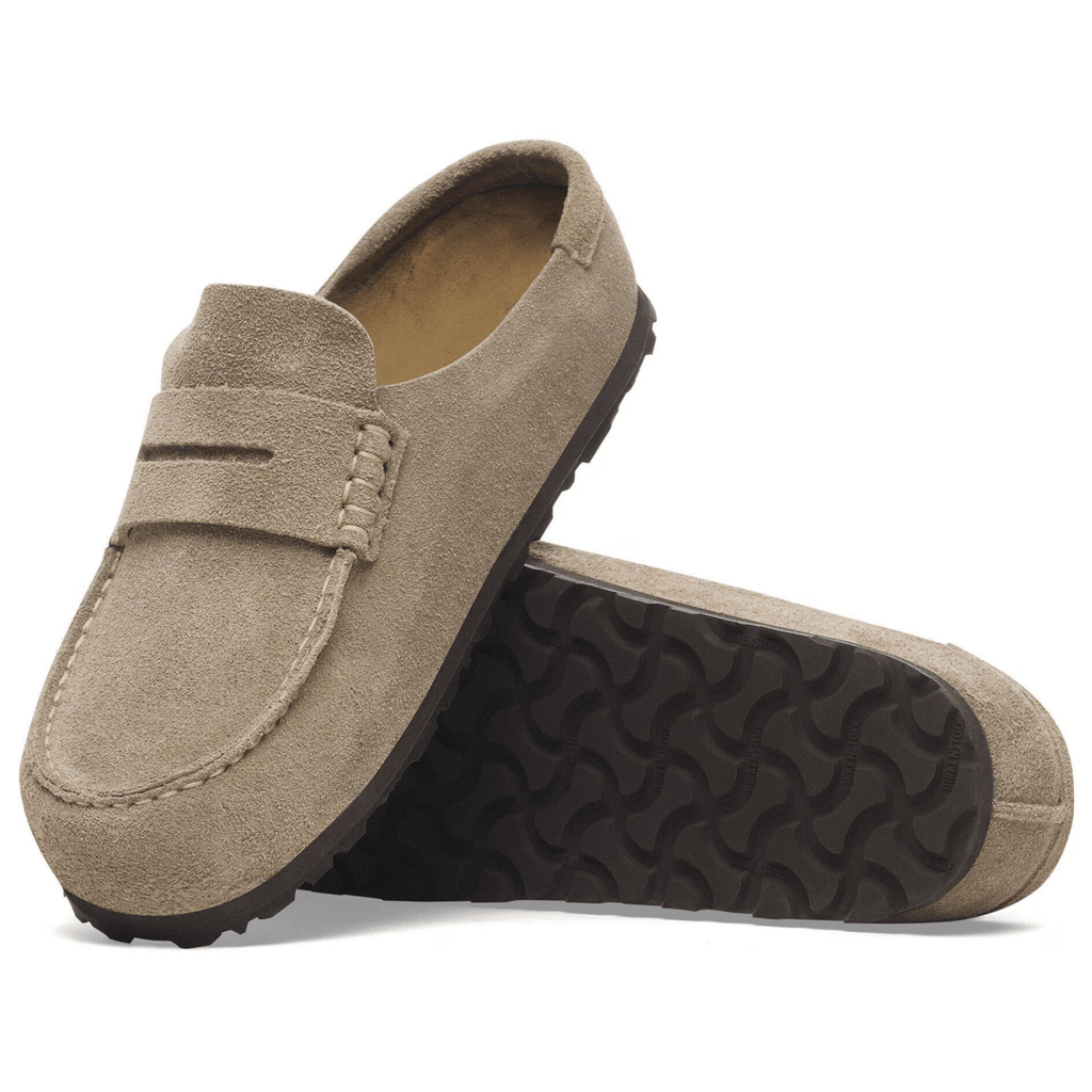 Birkenstock Women's Naples Wrapped Taupe Suede