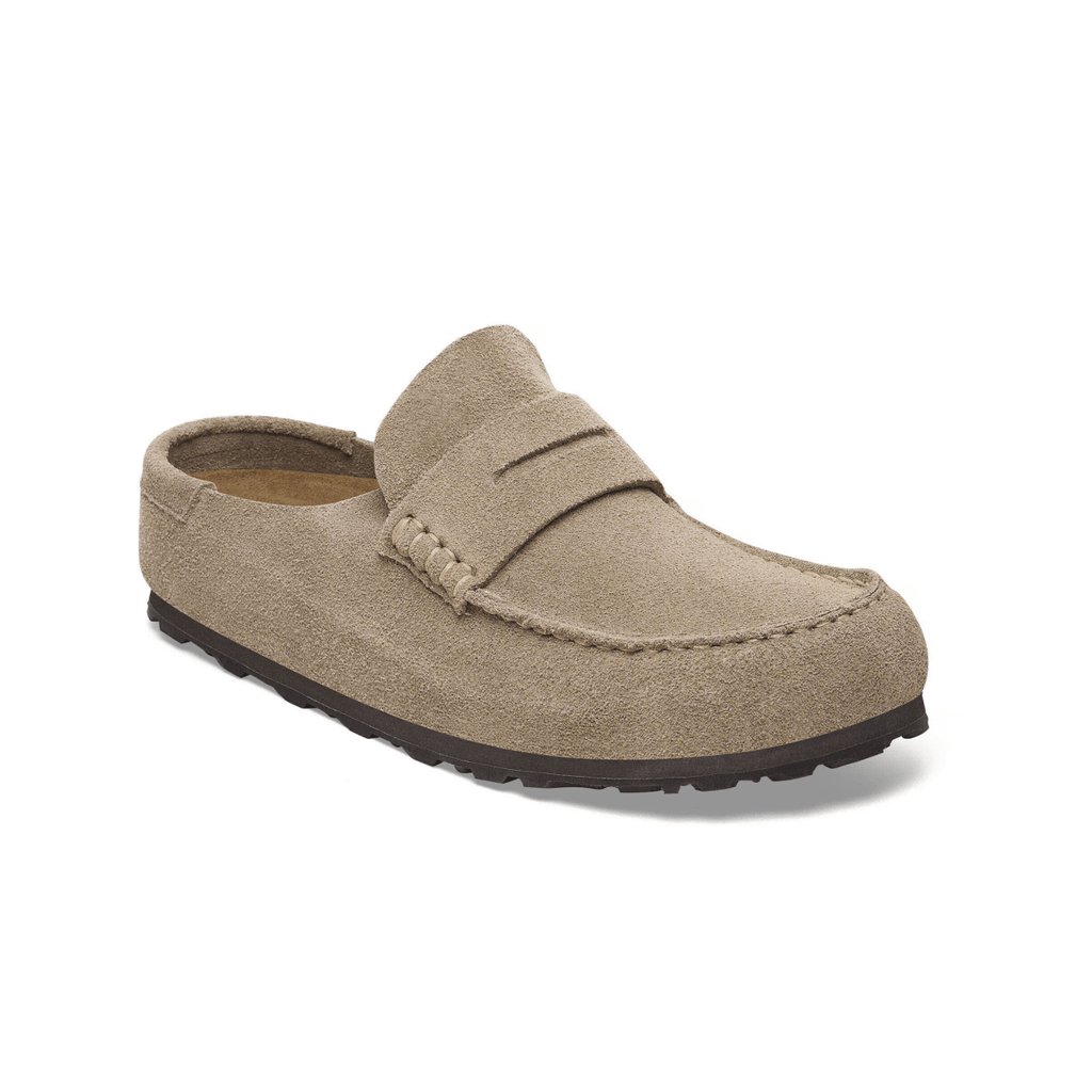 Birkenstock Women's Naples Wrapped Taupe Suede