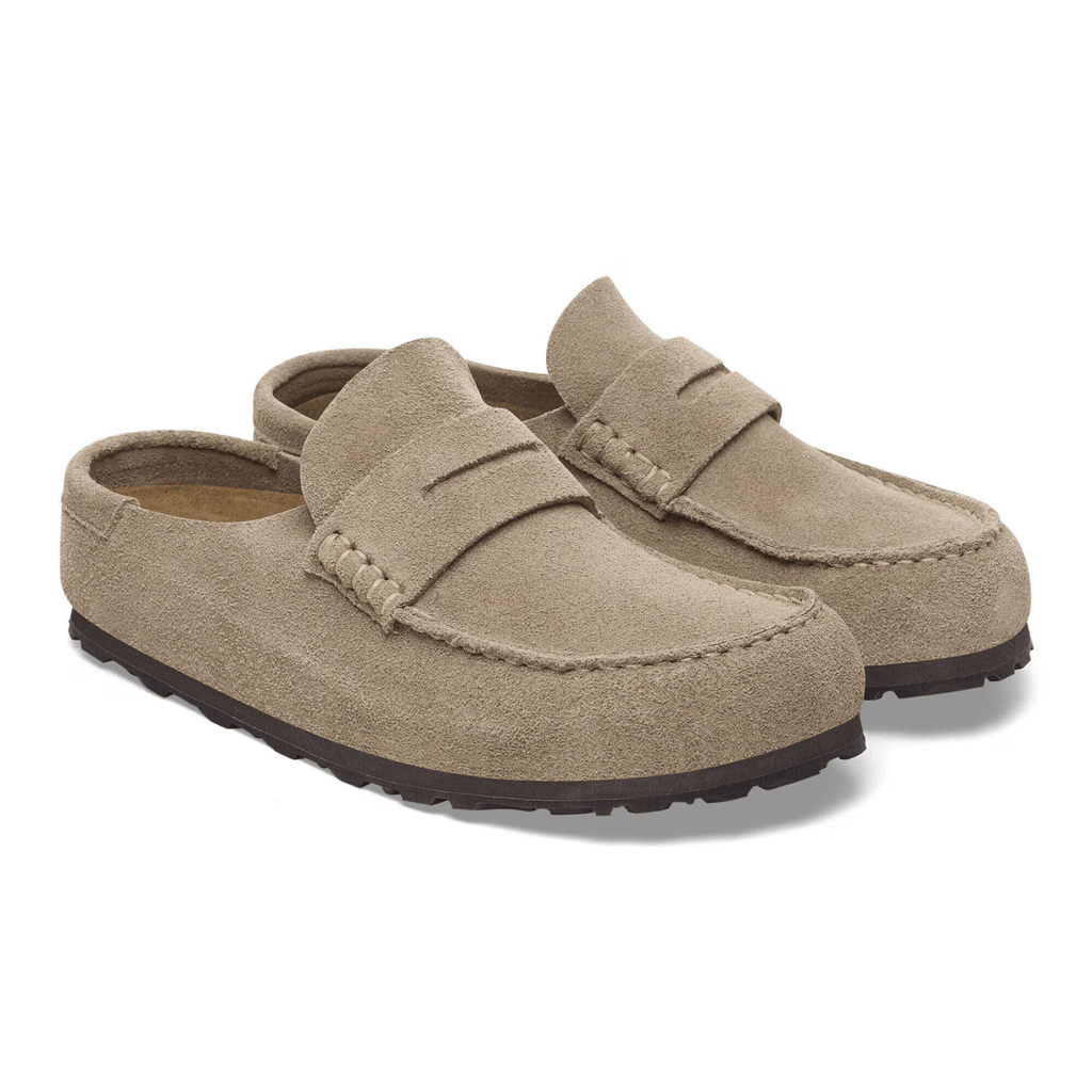 Birkenstock Women's Naples Wrapped Taupe Suede