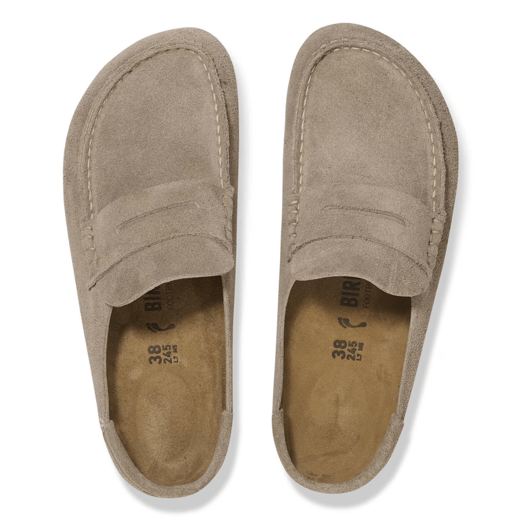 Birkenstock Women's Naples Wrapped Taupe Suede