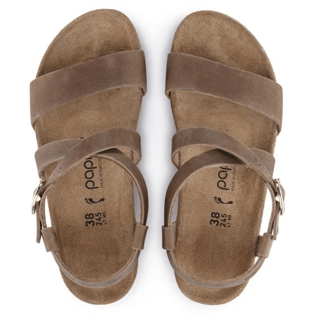 Birkenstock Women's Sibyl Ring-Buckle Oiled Leather Cognac